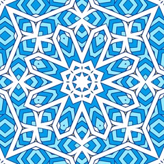 Geometric Hexagonal Abstract Pattern Mandala Islamic Ramadhan Ied Blue Yellow Gold 135