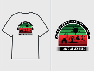 Travel and adventure T-shirt design