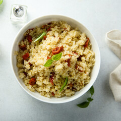 Couscous with sun dried tomatoes