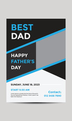 Father's Day flyer template design