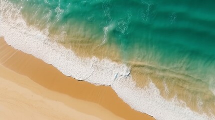 Fototapeta na wymiar Summer Escape: Beach Aerial View - Natural Textured Background for Vacation