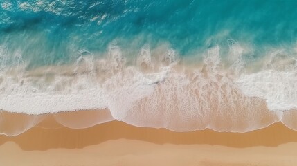 Summer Escape: Beach Aerial View - Natural Textured Background for Vacation