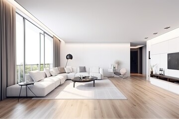 Fototapeta na wymiar modern living room. ai generative