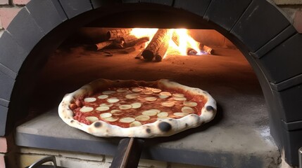 Wood-Fired Heaven: Delicious Pizza Ready to Enter the Oven