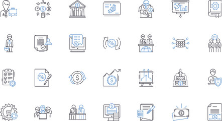 Good and Bad line icons collection. Positive, Negative, Virtuous, Immoral, Excellent, Awful, Pure vector and linear illustration. Corrupt,Honorable,Unethical outline signs set
