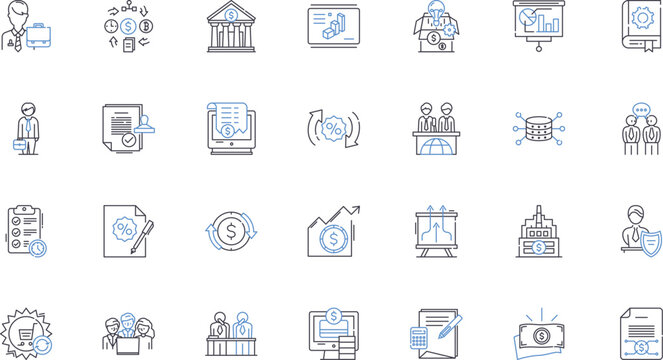 Good and Bad line icons collection. Positive, Negative, Virtuous, Immoral, Excellent, Awful, Pure vector and linear illustration. Corrupt,Honorable,Unethical outline signs set