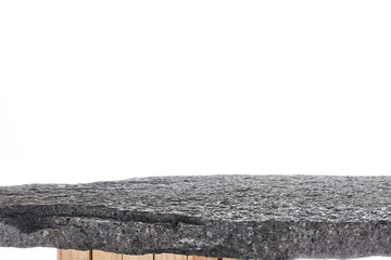 Base de piedra y fondo blanco clara para exhibir productos cosméticos, alimenticios y otros / Stone base and light white background for displaying cosmetic, food and other products