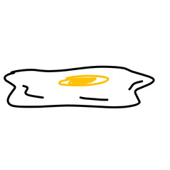 Fried egg outline