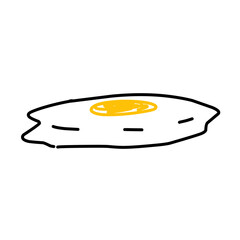 Fried egg outline