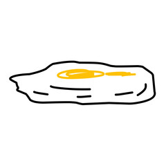 Fried egg outline