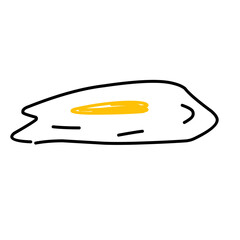 Fried egg outline