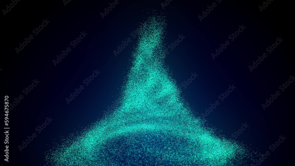 Poster abstract background with connecting dots . network connection structure.big data visualization. digi