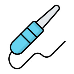 Audio Cable Line Color Icon