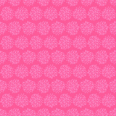 Pink seamless pattern with pink petals