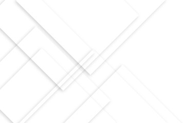 Abstract white and grey geometric glossy square lines background. Abstract geometric banner design. Abstract wavy white lines background.