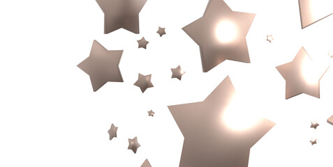XMAS Stars - stars. Confetti celebration, Falling golden abstract decoration for party, birthday celebrate,