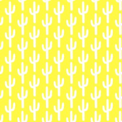 seamless pattern of cactus plant