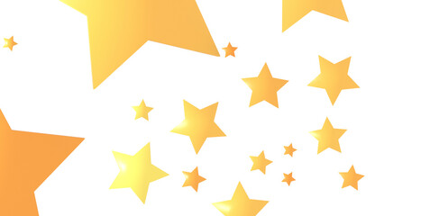 Fototapeta premium XMAS Stars - Festive christmas card. Isolated illustration white background. -