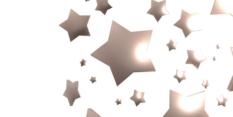 XMAS Stars - stars. Confetti celebration, Falling golden abstract decoration for party, birthday celebrate,