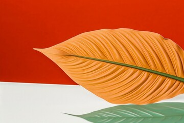  Vibrant Palm Leaf on a Table