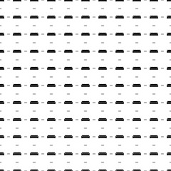 Square seamless background pattern from black sofa symbols are different sizes and opacity. The pattern is evenly filled. Vector illustration on white background