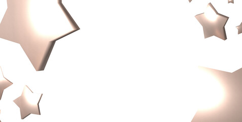 XMAS Stars - Glossy 3D Christmas star icon. Design element for holidays. -