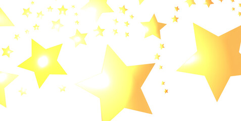 XMAS stars. Confetti celebration, Falling golden abstract decoration for party, birthday celebrate,