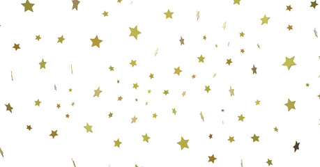 Stars - Festive christmas card. Isolated illustration white background. -