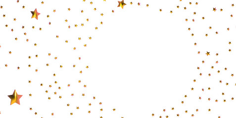 Stars - stars. Confetti celebration, Falling golden abstract decoration for party, birthday celebrate,