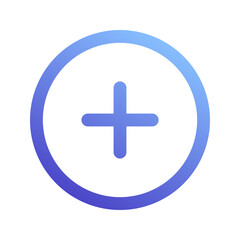 Obraz premium add gradient icon