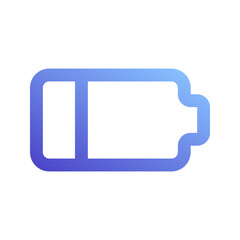 low battery gradient icon