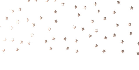 Holiday golden decoration, glitter frame isolated - PNG