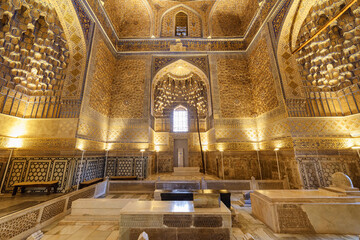Inside view of the Gur-e-Amir (Guri Amir), Samarkand, Uzbekistan