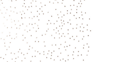 Stars - Holiday golden decoration, glitter frame isolated - PNG