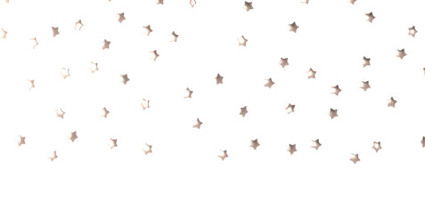 Holiday golden decoration, glitter frame isolated - PNG