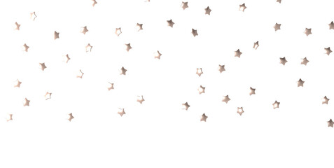 Holiday golden decoration, glitter frame isolated - PNG