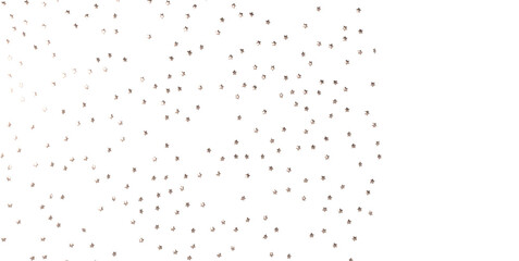 Stars - Holiday golden decoration, glitter frame isolated - PNG