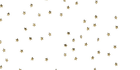 XMAS Stars - stars. Confetti celebration, Falling golden abstract decoration for party, birthday celebrate, PNG