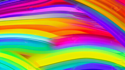 Naklejka premium Abstract colorful painted rainbow background or wallpaper. Generative AI.