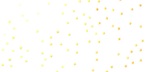 XMAS Stars - Holiday golden decoration, glitter frame isolated -