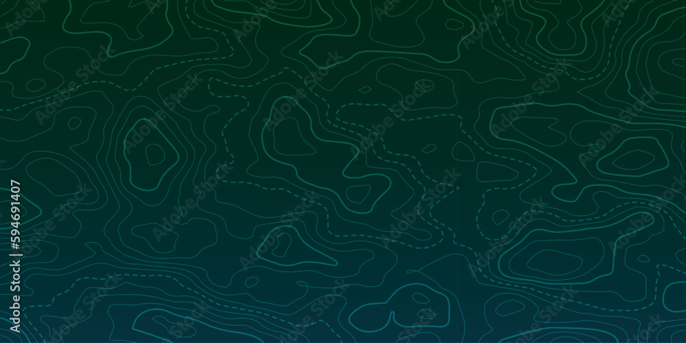 Poster topographic map background. terrain height map generation. grid map. abstract vector illustration.