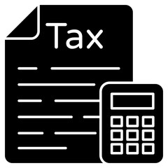 Modern design icon of tax paper