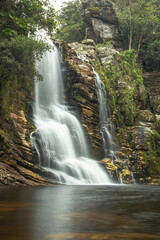 waterfall in the city of Santo Antonio do Itambé, State of Minas Gerais, Brazil