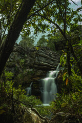 waterfall in the city of Santo Antonio do Itambé, State of Minas Gerais, Brazil