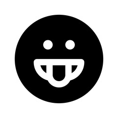 tongue out glyph icon