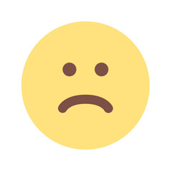 sad flat icon