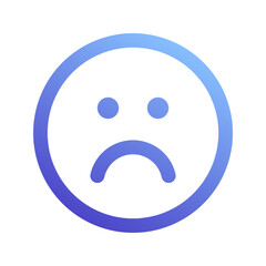 sad gradient icon