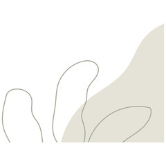 Earth Tone Freeform Organic Shape Corner