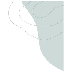 Earth Tone Freeform Organic Shape Corner