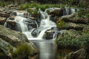 Fototapeta na wymiar waterfall in the city of Santo Antonio do Itambé, State of Minas Gerais, Brazil